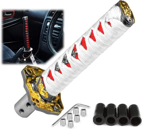 Miniatura 14 de EZAUTOWRAP Espada Samurai 5.9 pulgadas., 10cm, Negro Blanco