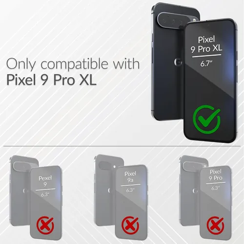 Miniatura 2 de Defender Series - Funda para Google Pixel 9 Pro XL, resistente y duradera, grado militar, a prueba de golpes, con protección de puerto, incluye