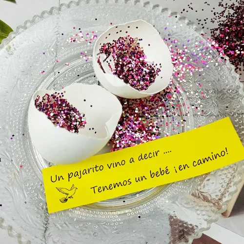 Miniatura 2 de 1DFAUL Sorpresa Anuncios de embarazo con huevo, Divertidos anuncios para bebés, Ideas para Regalos, huevos de codorniz perfectos para Abuelos