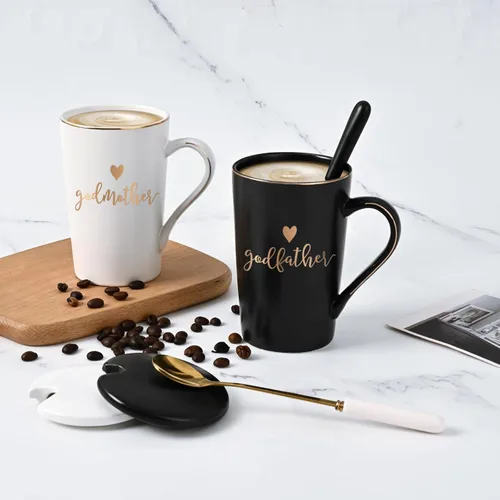 Miniatura 3 de YHRJWN Regalo de Propuesta para Padrinos, Taza de Café para Madrina y Padrino, Regalos de los Ahijados para los Padrinos, Regalos para Padrinos