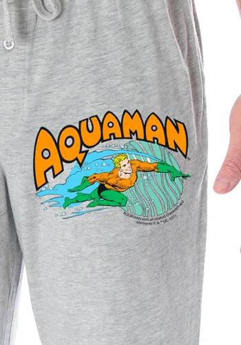 Miniatura 3 de DC Comics - Pantalones de pijama clásicos de superhéroe para hombre, diseño vintage de Aquaman