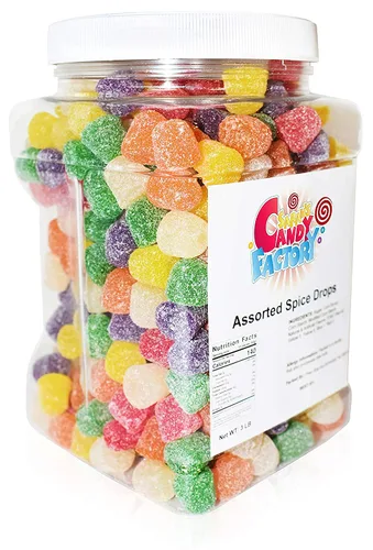 Miniatura 2 de Sarahs Candy Factory Gotas de Dulce con Especias Surtidas 3 Libras en Frasco
