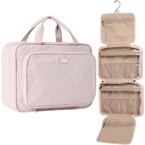 Miniatura 7 de NISHEL - Neceser de aseo colgante para viaje, organizador de maquillaje, estuche de maquillaje para accesorios de viaje, baño, ducha, Aegean-Blue