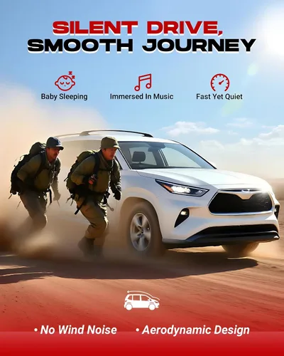 Miniatura 4 de HEKA Barras Transversales con Candado para Techo, Compatibles con Toyota Highlander 2020-2026 L & LE & Hybrid LE & Hybrid LE Nightshade