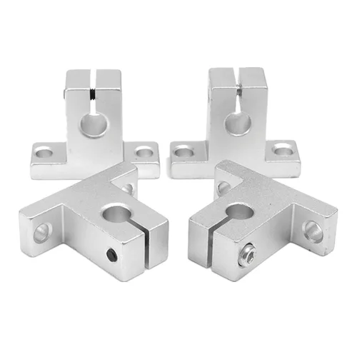 Miniatura 4 de Eje óptico de eje lineal de 0.394 x 19.685 in con soporte de riel lineal SK10 y bloque de rodamientos deslizantes SCS10UU para máquina CNC y guía