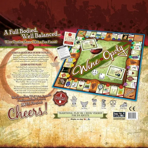 Miniatura 5 de wine-opoly Monopoly Junta Juego