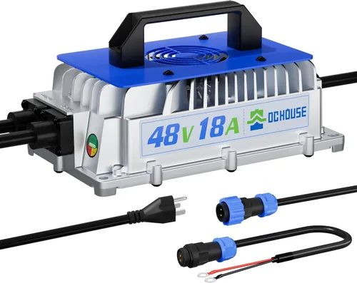 Miniatura 10 de DC HOUSE Cargador de batería de litio de 36 V 25 A, cargador rápido de 900 W, eficiencia de carga ≥ 93%, resistente al agua anticaídas