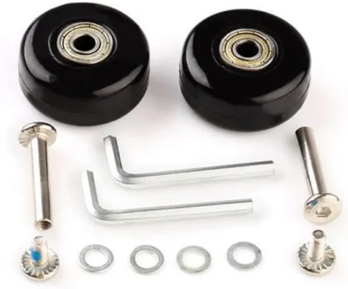 Miniatura 10 de F-BER Kit de reemplazo de ruedas de equipaje para maleta, ruedas OD40-2.520 in, ABEC 608zz, juego de 2