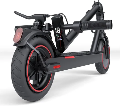Miniatura 13 de Electric Scooter, 21-28 Miles Range, 18-25 MPH Speed Electric Scooter for Adults, 500/750W Motor, 10"/8.5" Pneumatic Tires Scooter with Dual Gris