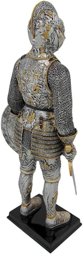 Miniatura 3 de Veronese Design Figura de estatua medieval de caballero francés con armadura