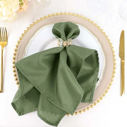 Miniatura 26 de Efavormart - Juego de 5 servilletas de tela de 20 x 20 pulgadas, servilletas de cena naranjas sin costuras, servilletas de mesa de lino lavables