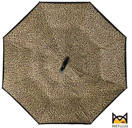 Miniatura 197 de MRTLLOA - Paraguas invertido de gran tamaño de 40/49/56 pulgadas - Sombrilla doble capa resistente al viento, con mango en forma de C y tamaño golf