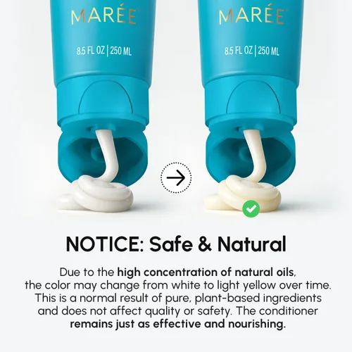 Miniatura 19 de MAREE Acondicionador para cabello para mujeres y hombres – Acondicionador profundo hidratante hidratante color seguro – Hidratante para cabello