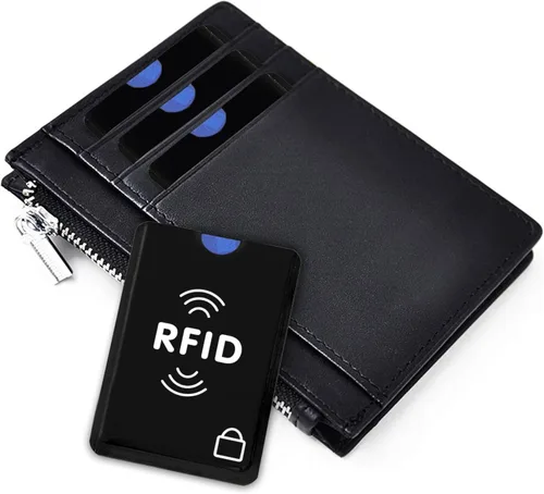 Miniatura 22 de SaiTech IT Juego de 10 fundas de bloqueo RFID, la mejor manera de proteger tus tarjetas del robo electrónico, diseño duradero, ligero y compacto