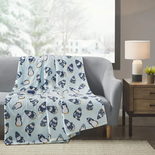 Miniatura 26 de Manta eléctrica térmica Beautyrest para clima frío, manta térmica de calentamiento rápido, apagado automático, prácticamente cero EMF, configuración