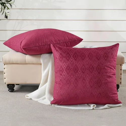 Miniatura 25 de Home Soft Things Ikat - Fundas de almohada de terciopelo de 2 piezas, 14 x 26 pulgadas, aguacate, funda de almohada decorativa lumbar sólida
