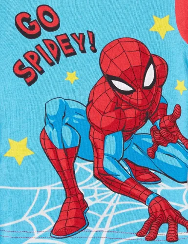 Miniatura 8 de Marvel Boys Avengers Black Panther Captain America Thor Spider-Man 4-Piece Snug-fit Cotton Pajamas Set