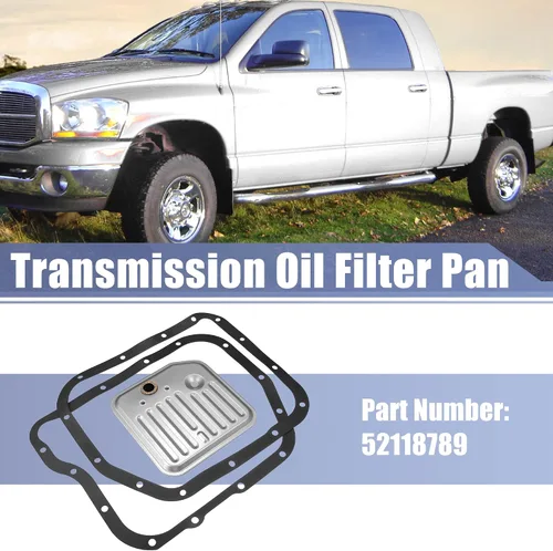 Miniatura 2 de X AUTOHAUX 1 juego de juntas de cárter de aceite de filtro de transmisión para Dodge para Ram 1500 2002-2006