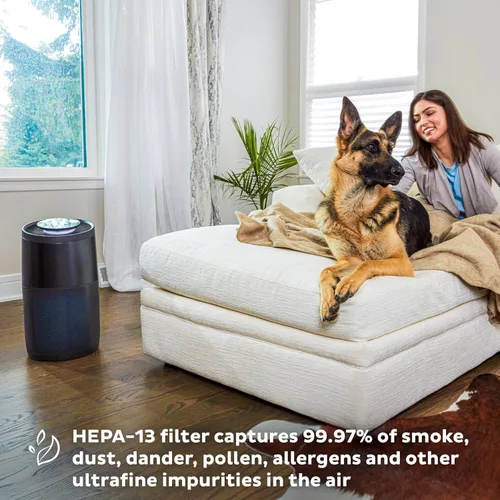 Miniatura 4 de Purificador de aire Instant HEPA Quiet de los creadores de Instant Pot con tecnología de iones de plasma, para habitaciones de hasta 1,940 pies Gris
