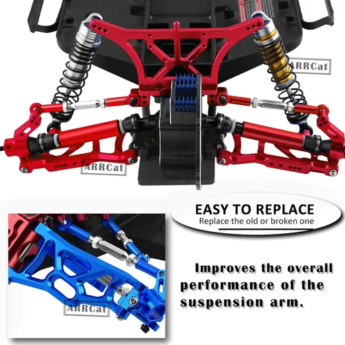 Miniatura 3 de Piezas de mejora, tensores Camber Links para 1/10 Slash 2WD 4X4/Rustler 2WD 4X4/Hoss 2WD 4X4/Stampede 2WD 4X4 RC camión, tensores ajustables