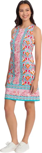 Miniatura 2 de London Times Vestido de satén de algodón para mujer Preppy Bright Happy Vacation Shift