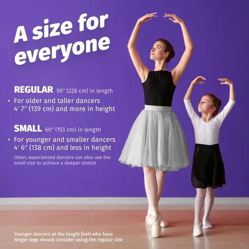Miniatura 3 de The PlumBand - Banda elástica para baile y ballet, paquete premium listo para regalo, tamaños para niños y adultos, mejora tu spagat, flexibilidad