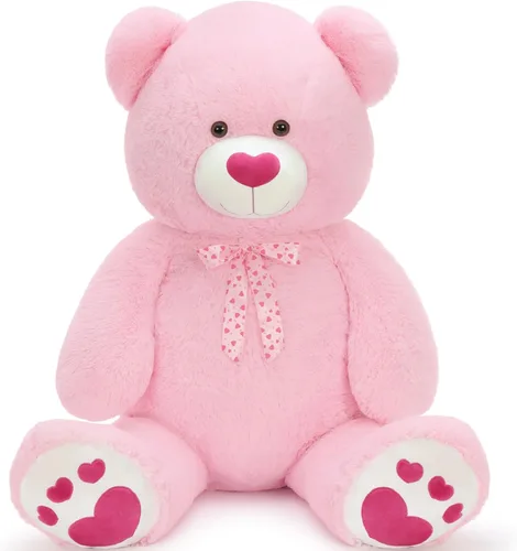 Miniatura 17 de Tezituo Oso de Peluche Gigante de 47 Pulgadas, Suave Animal de Peluche Grande Tamaño Real de 4 Pies, Juguete de Oso de Peluche, Regalo de San Azul