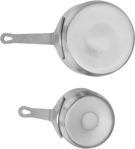 Miniatura 6 de 2 tazas de salsa de acero inoxidable 304 apilables con diseño de mango para banquetes al aire libre, picnics al aire libre, cuencos de condimentos