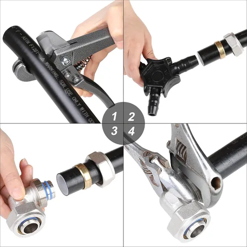 Miniatura 5 de Hromee Montaje de codo igual de 3/4 pulgadas para uso de tubos de 3/4 pulgadas con sistema de tuberías de aire