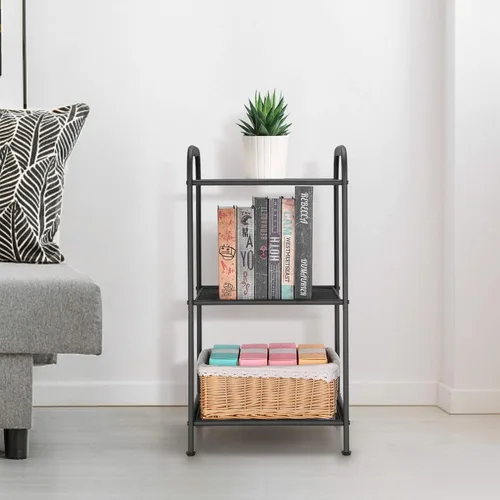 Miniatura 5 de Estante de almacenamiento MAX Houser con estante, soporte extensible para plantas de estilo industrial, unidades de estante de pie para cocina, Gris