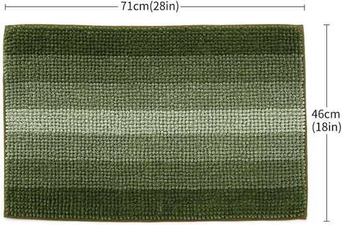 Miniatura 2 de COSY HOMEER Tapete de baño alfombrillas hechas 100 % de poliéster, muy suaves, antideslizantes absorbe el agua especiales para lavar a máquina
