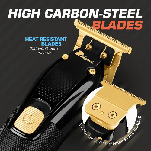 Miniatura 6 de Fagaci Cortadora de pelo para hombre, Turbo Power con corte preciso, cuchillas ajustadas de cero huecos para cortes limpios y finos