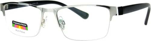 Miniatura 6 de Gafas de lectura progresivas de enfoque múltiple 3 poderes en 1 lector rectángulo medio borde