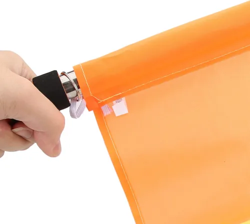 Miniatura 5 de 2 banderas de árbitro de linesman bandera de mano de fútbol linesman banderas con bolsa para eventos deportivos, fútbol, voleibol, pista de fútbol