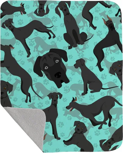 Miniatura 6 de Caroline's Treasures MLM1042LQB Airedale Terrier - Manta acolchada de 50 x 60 pulgadas, diseño de ilustraciones para cama, sofá, suave y ligera
