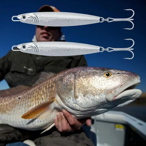 Miniatura 7 de Dr.Fish Anzuelos de Jigging Cuchara de Jigging para Pesca en Agua Salada Señuelos de Casting Cuchara de Metal para Pesca en Surf Señuelos