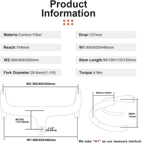 Miniatura 3 de Manillares de fibra de carbono RXL SL para bicicleta de carretera con vástago integrado, manillar de bicicleta de carretera integrado de carbono