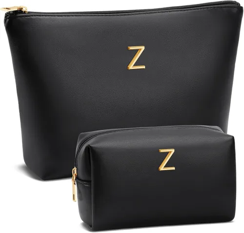 Miniatura 33 de Regalos para mujeres Juego de bolsa de maquillaje inicial para niñas, regalos personalizados para dama de honor, amiga, graduación, profesora