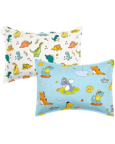 Miniatura 30 de ALVABABY Paquete de 2 fundas de almohada de algodón orgánico para niños pequeños, fundas de almohada para niños de 13 x 18 pulgadas o 12 x 16