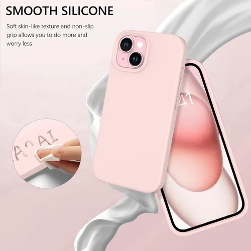 Miniatura 274 de GUAGUA Funda compatible con iPhone 17 Pro Max de 6.9 pulgadas, silicona líquida, goma de gel suave, delgada, forro de microfibra delgada
