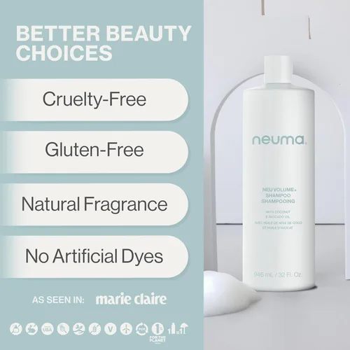 Miniatura 4 de Neuma Neu Volume Shampoo 1 Fl. Oz Hinojo, Ylang Ylang, Pachulí y Vainilla, Tamaño Viaje Champú Sin Sulfato
