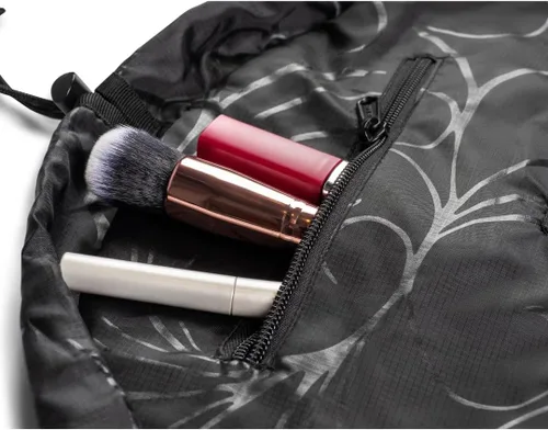 Miniatura 6 de Lay-n-Go Cosmo Layflat - Organizador de cosméticos y maquillaje con cordón y bolsillo con cremallera, bucles para cepillos y más, se ajusta