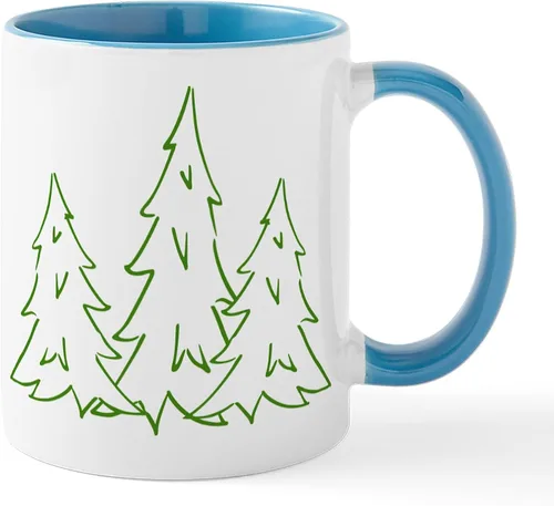Miniatura 7 de CafePress Cardinal In Snowy Tree - Taza de café de cerámica (11 oz)
