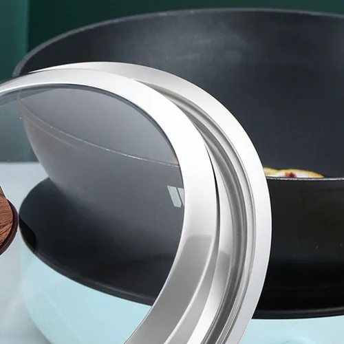 Miniatura 2 de Luxshiny Tapas de repuesto para utensilios de cocina, cubierta universal para ollas de vidrio para freír