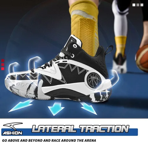 Miniatura 5 de ASHION Zapatos de baloncesto antideslizantes para niños
