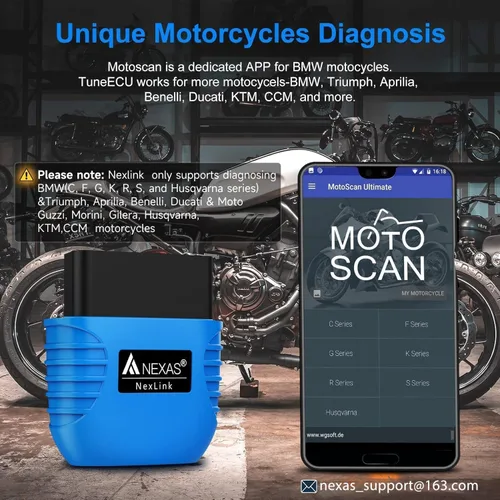 Miniatura 6 de NEXAS NexLink - Escáner OBD2 Bluetooth 5.0, inalámbrico compatible con aplicaciones de terceros, lector de código universal para automóviles