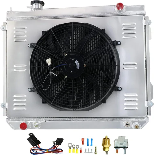 Tacoma - Radiador CU1778, ventilador eléctrico de aluminio compatible con Toyota Tacoma 1995-2004 2.4L 2.7L L4 3.4L V6, radiadores de refrigeración
