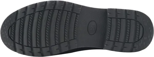 Miniatura 7 de AHANNIE - Zapatos de vestir clásicos de piel para niños con cordones negros para niños (niño pequeñoniño grande)
