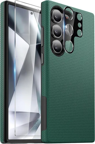 Miniatura 10 de Diaclara Funda diseñada para Samsung Galaxy S24 de 6.2 pulgadas, protector de pantalla de vidrio templado + protector de cámara a prueba de golpes