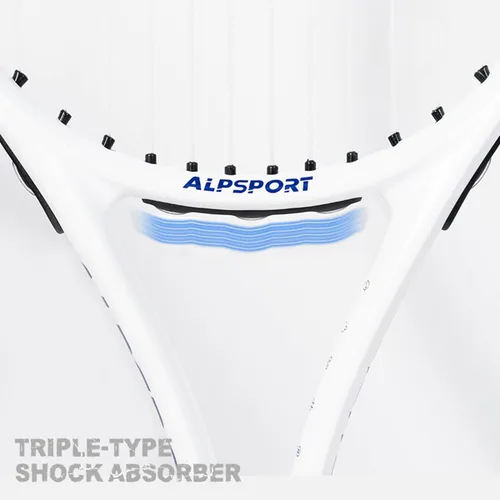 Miniatura 3 de ALP - Raqueta de tenis de 27 pulgadas, potente cabeza pesada de 4 3/8 pulgadas para adultos, raqueta duradera preencordada con 1 bolsa de transporte